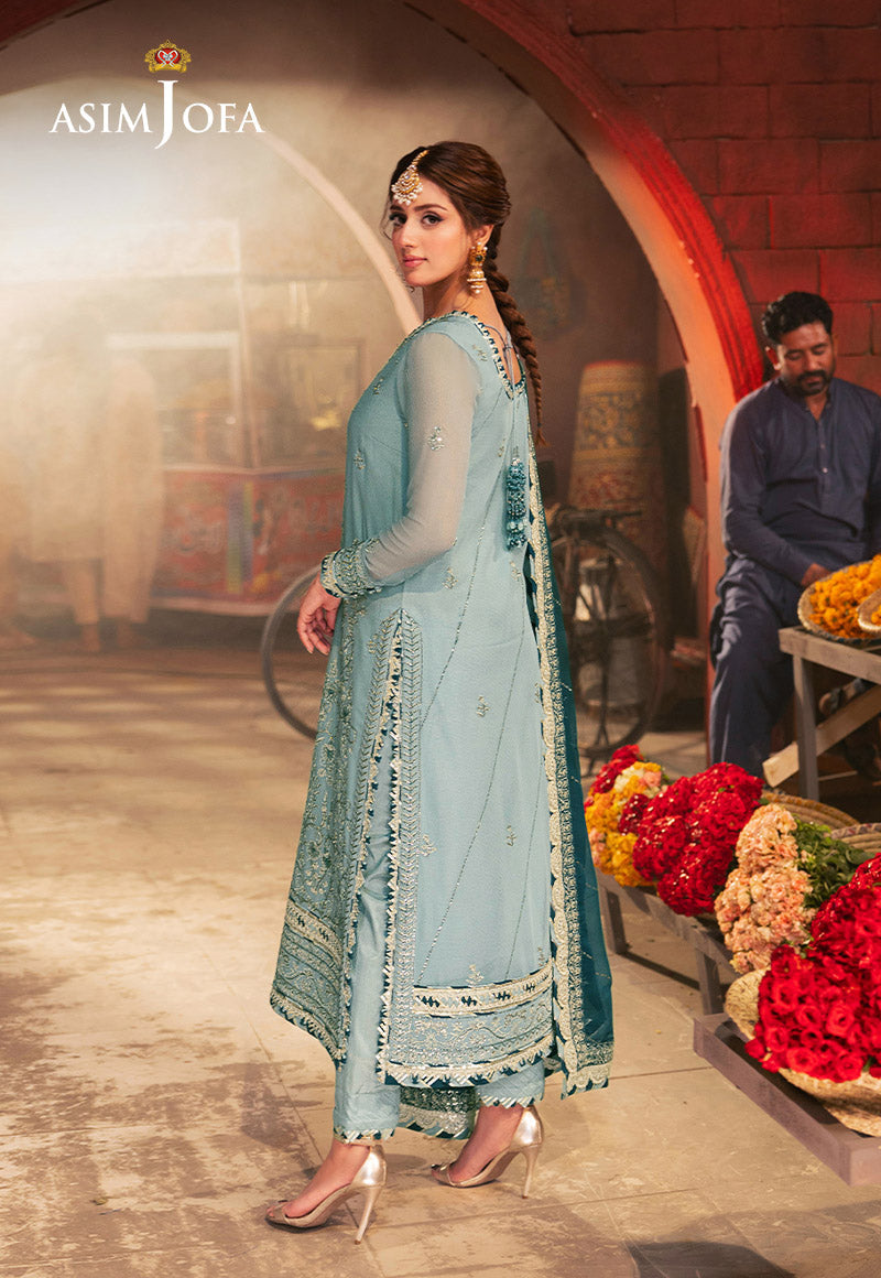 AJKK-17 EMBROIDERED CHIFFON 3 PCS