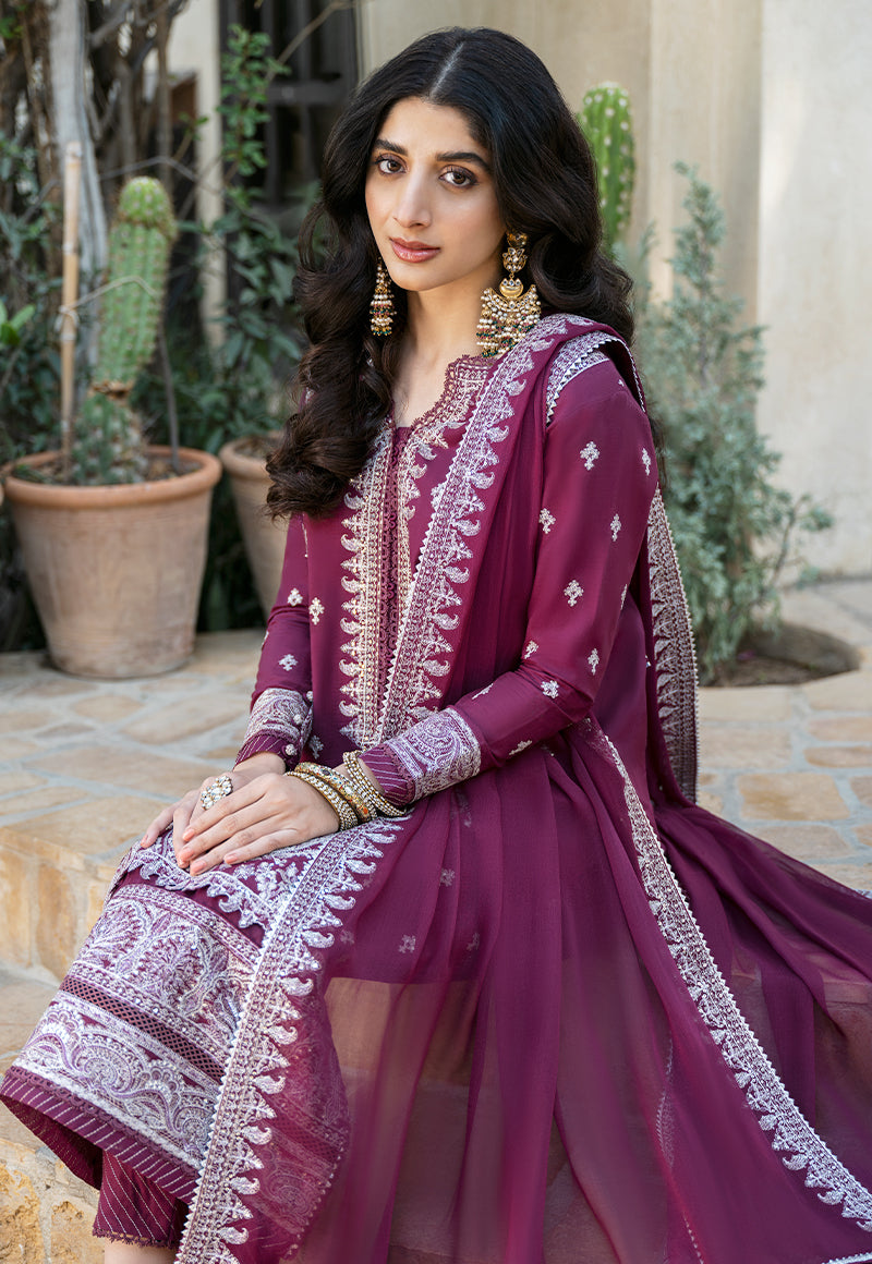 AJKM-02 EMBROIDERED POLY COTTON 3 PCS