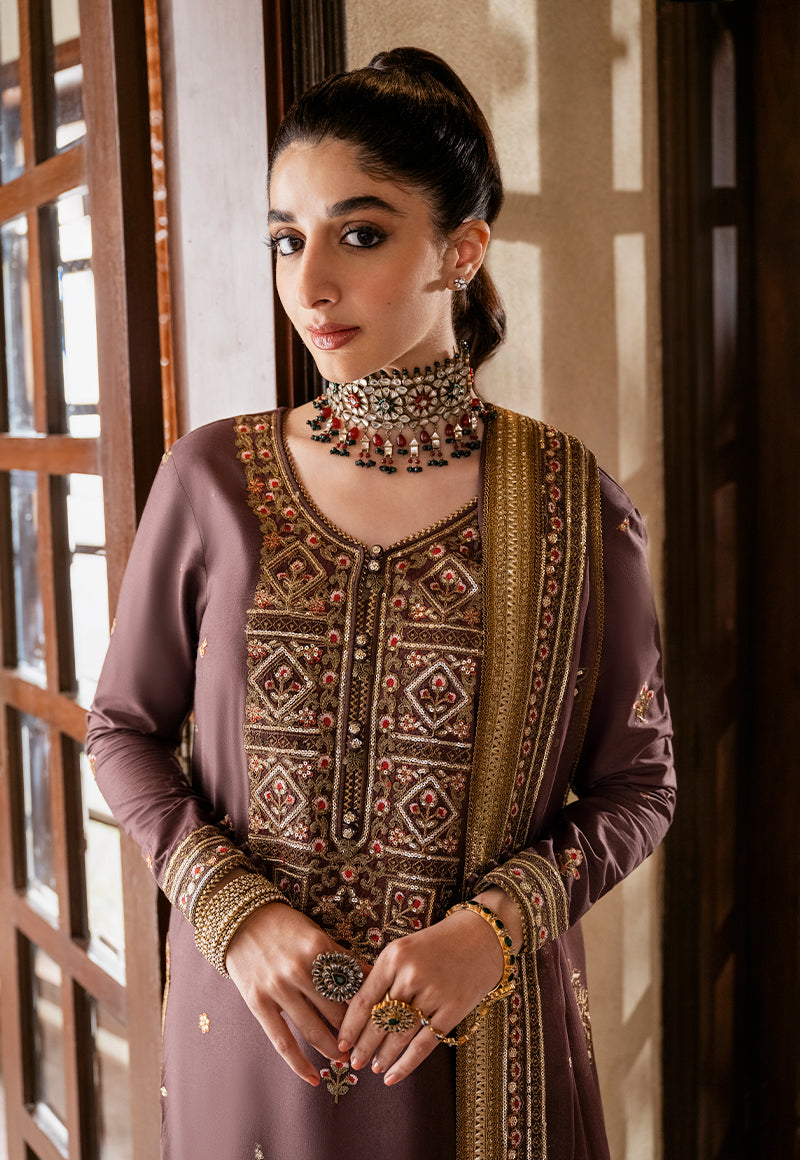AJKM-18 EMBROIDERED POLY COTTON 3 PCS