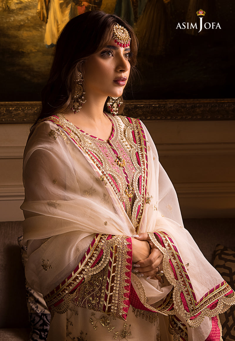 AJSM-05 EMBROIDERED ORGANZA 3 PCS