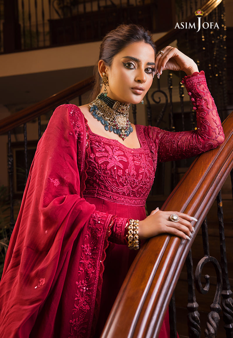 AJSM-11 EMBROIDERED CHIFFON 3 PCS