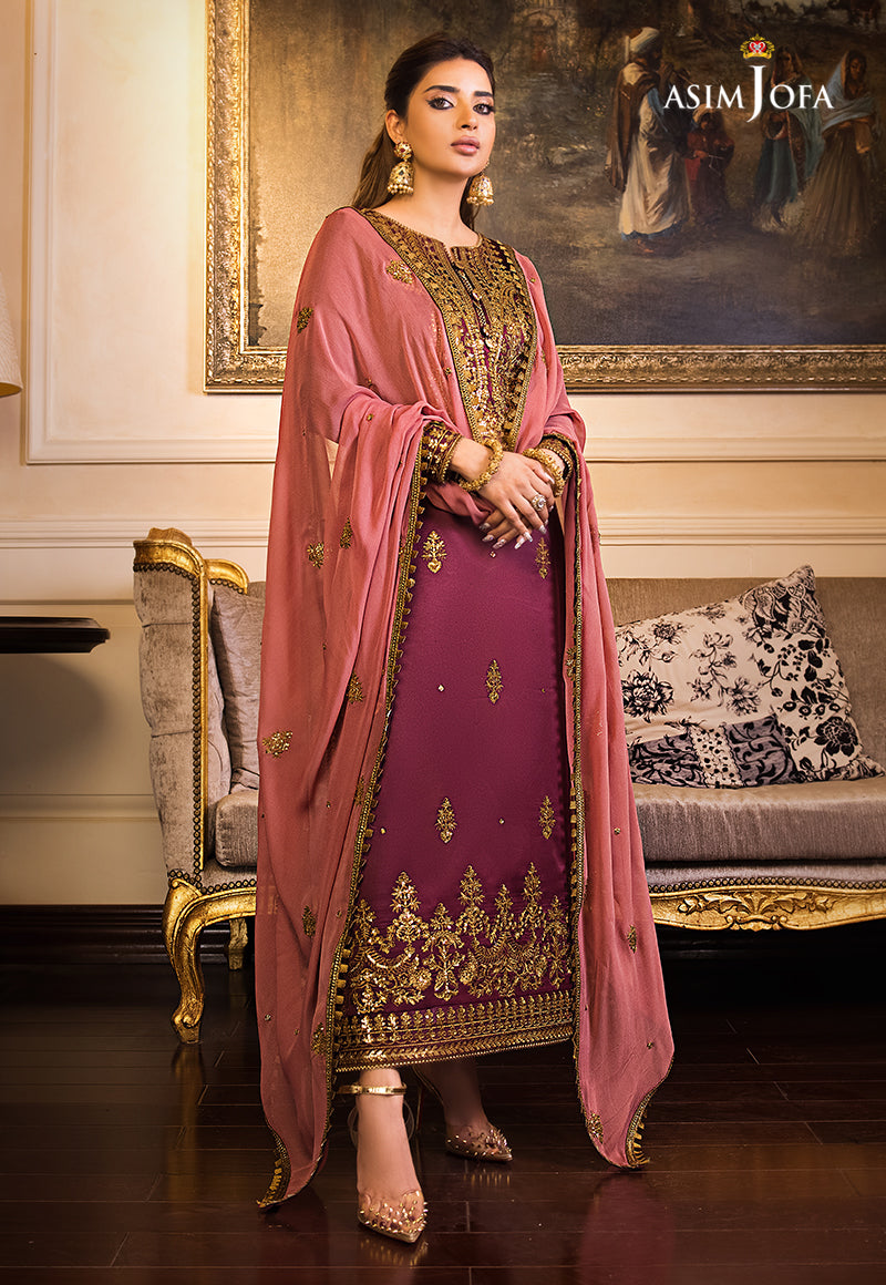 AJSM-15 EMBROIDERED DULL SILK 3 PCS