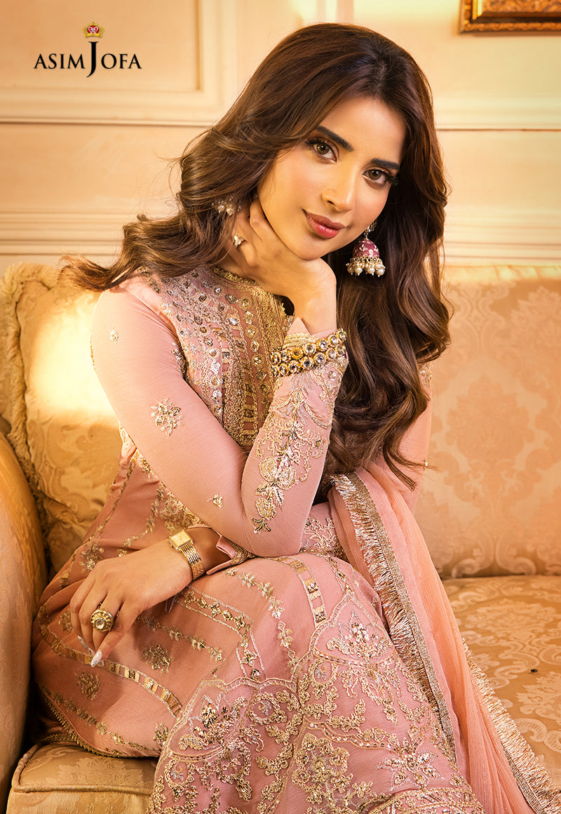 AJSM-21 EMBROIDERED CHIFFON 3 PCS