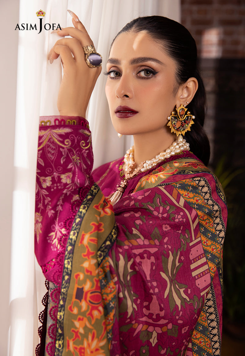 AJW-18 EMBROIDERED LINEN 3 PCS