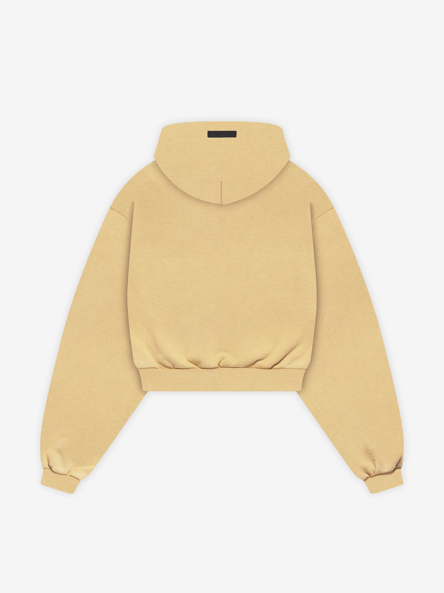 Womens Heavy Fleece Cropped V-Neck Hoodie