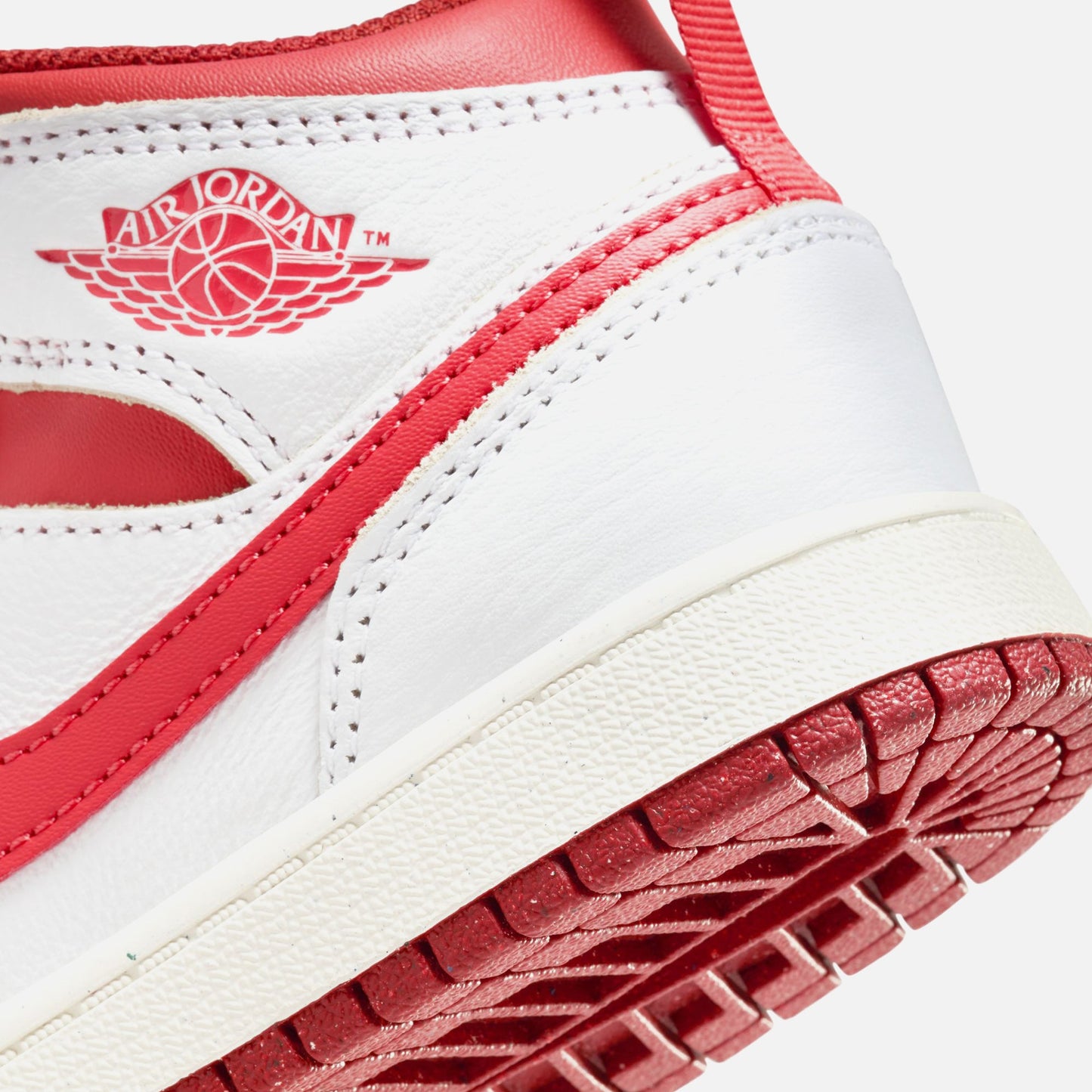 Jordan PS Air Jordan 1 Mid SE - White / Lobster / Dune Red / Sail