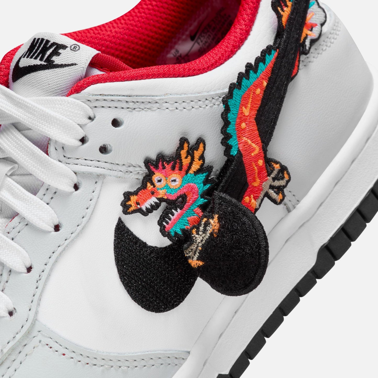 Nike GS Dunk Low SE- Grey / Red