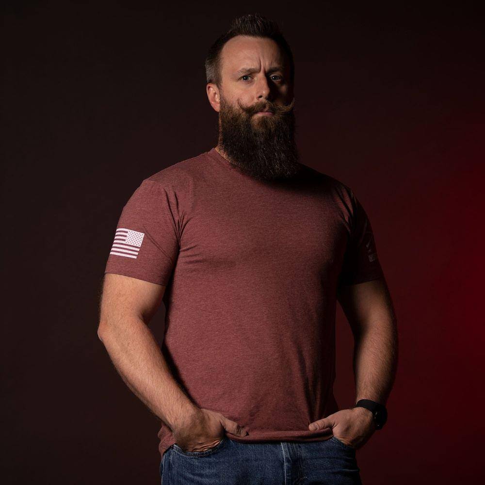 Club Member - Men's Basic T-Shirt - Heather Burgundy