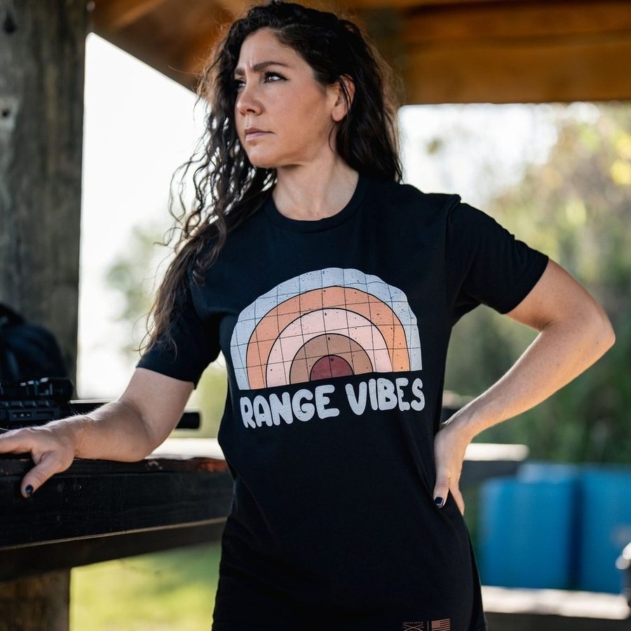 Women's Range Vibes Boyfriend Fit T-Shirt - Black