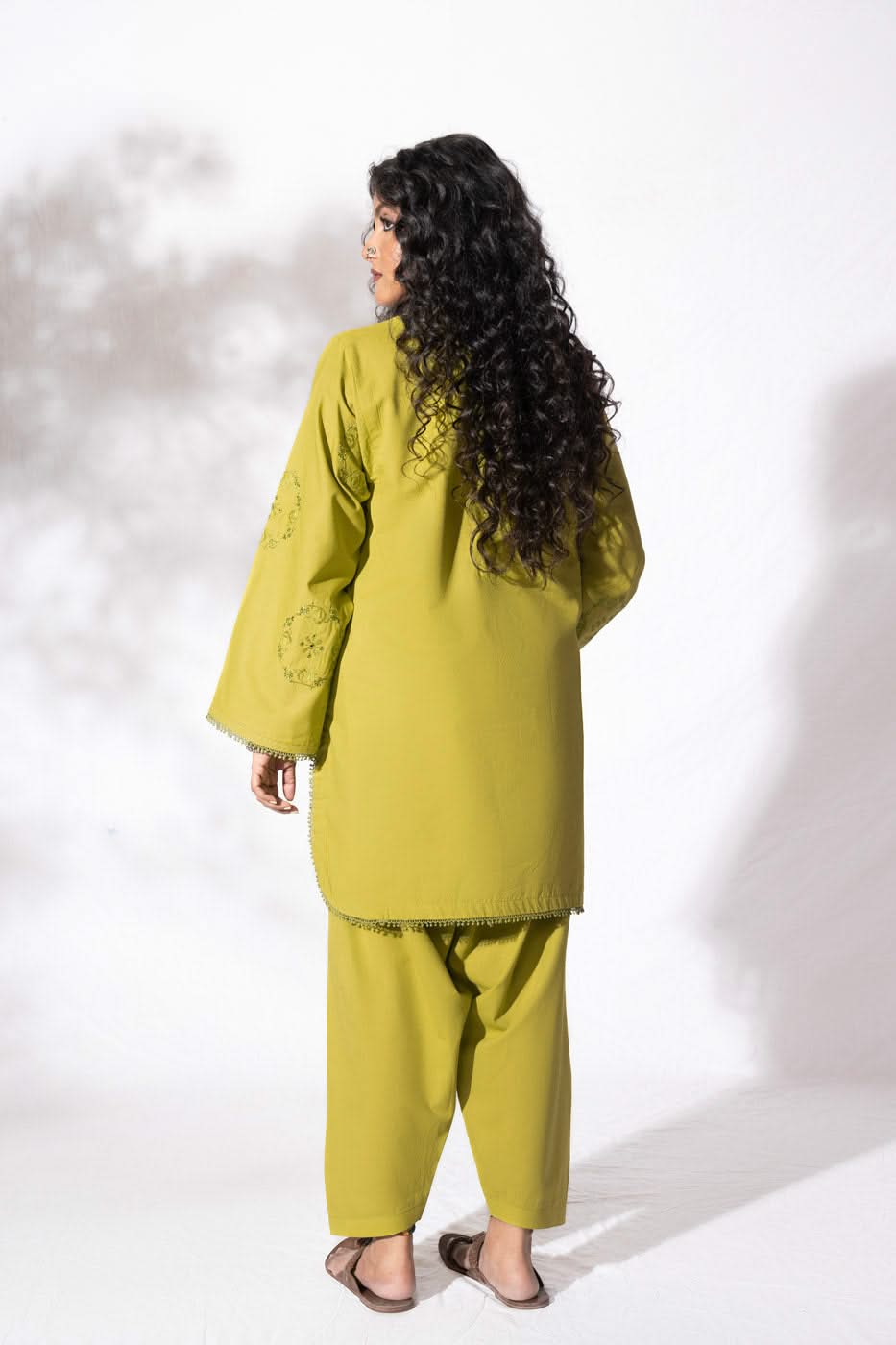 Stitched - 2 Pc Chikankari Outfit