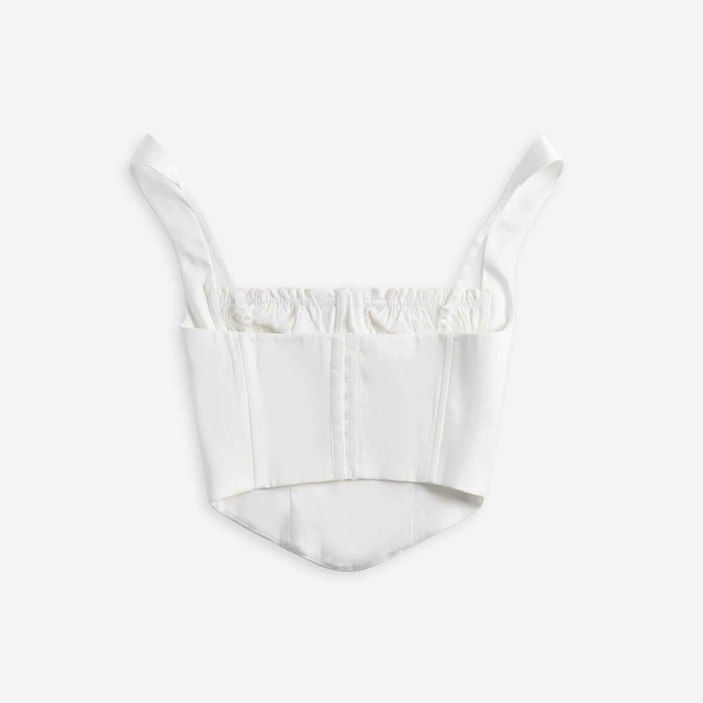 GUIZIO Ruched Cup Bustier Top - Ivory