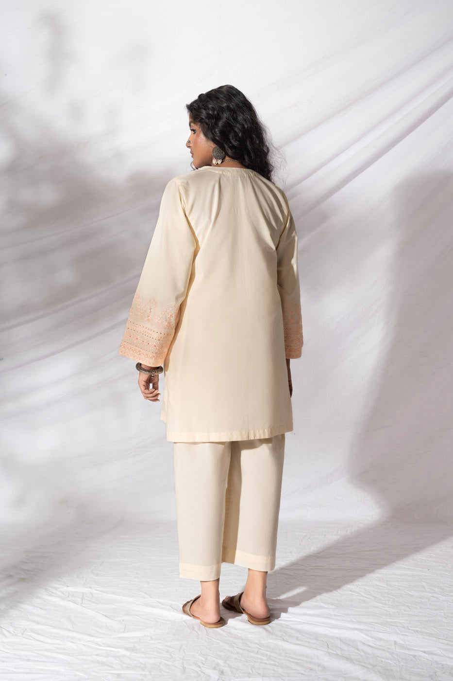 Stitched - 2 Pc Chikankari Outfit