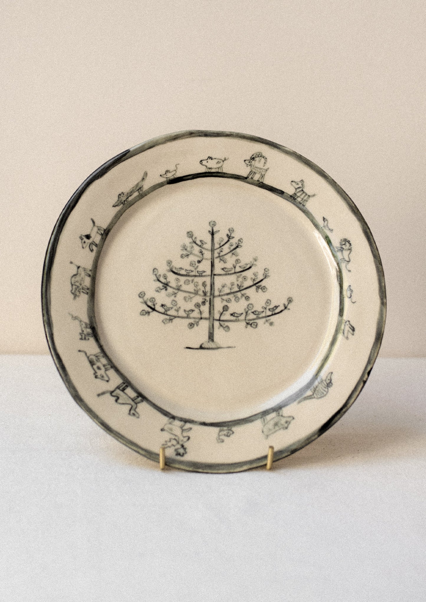 Animal House Ceramic Plate No. 05