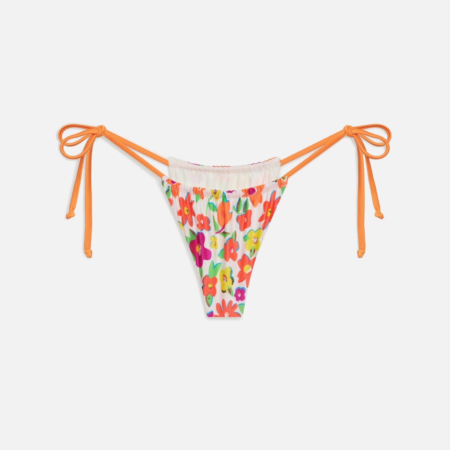 Frankies Bikinis Tia Satin Bottom - French Flowers