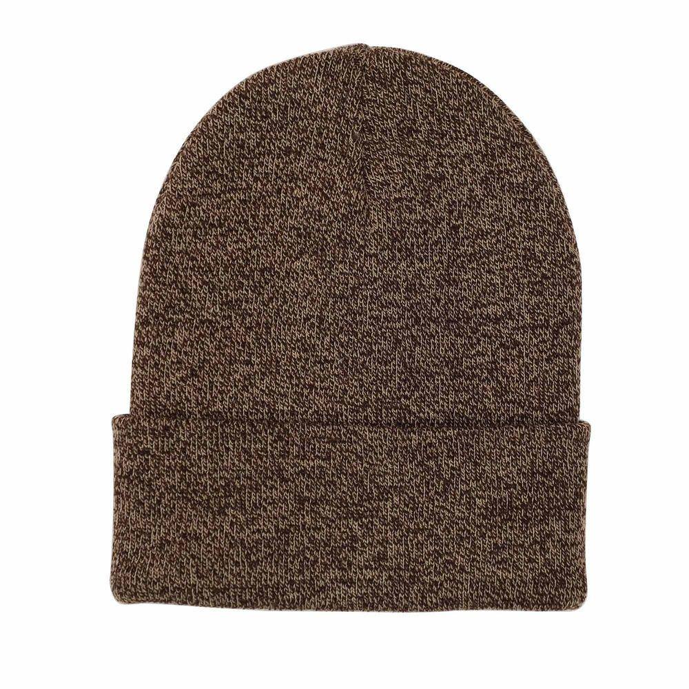 Cuffed Beanie - Brown Heather
