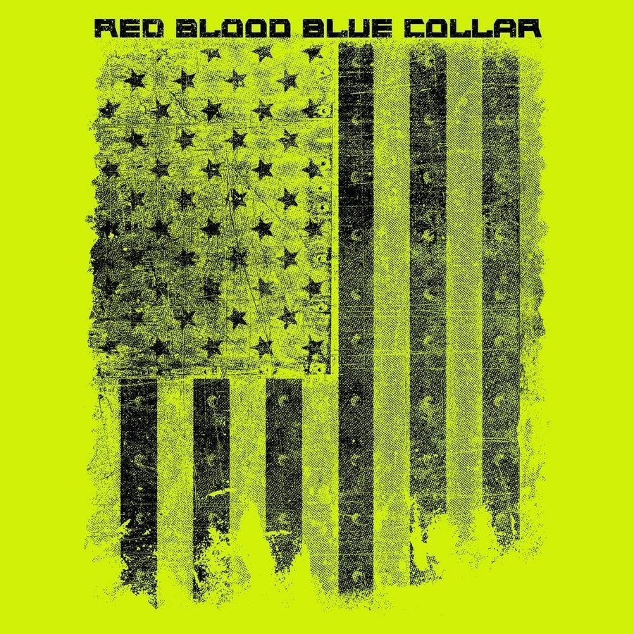 Red Blood Blue Collar® Long Sleeve - Safety Green