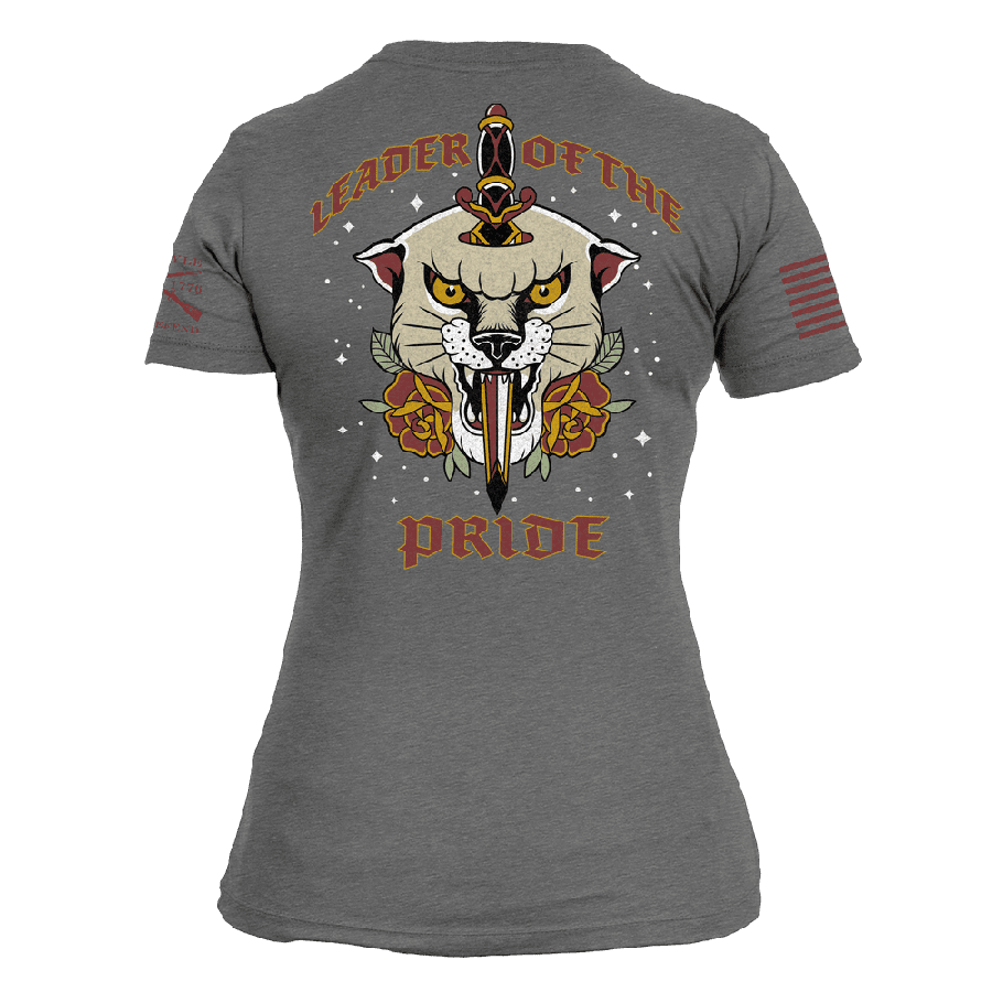 Women's Leader Of The Pride Slim Fit T-Shirt - Dark Heather Gray