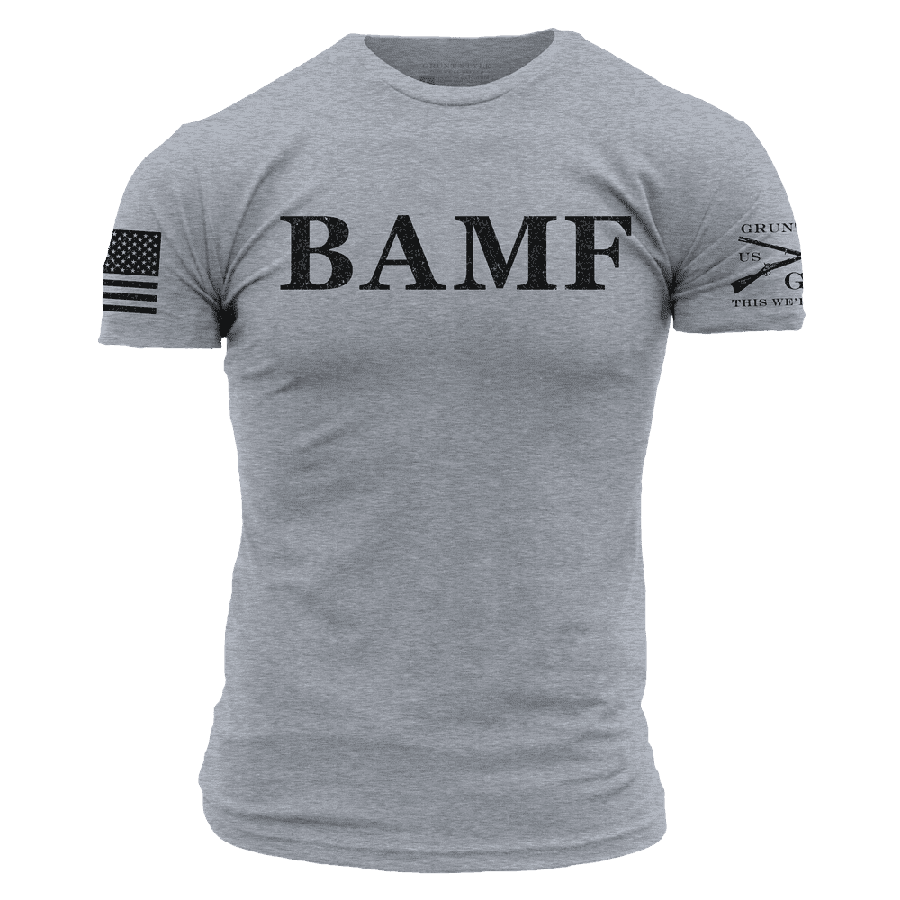 BAMF T-Shirt - Dark Heather Gray