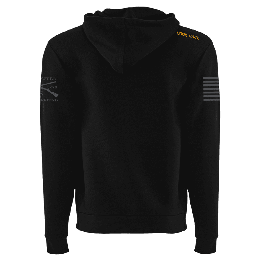 Don't Look Back Full-Zip Hoodie - Black