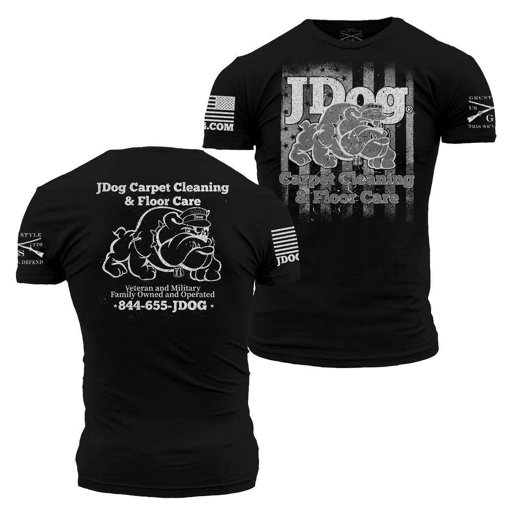 JDog Carpet Cleaning & Floor Care T-Shirt - Black