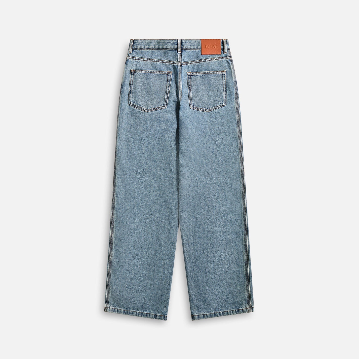 Loewe Anagram Baggy Jeans - Blue