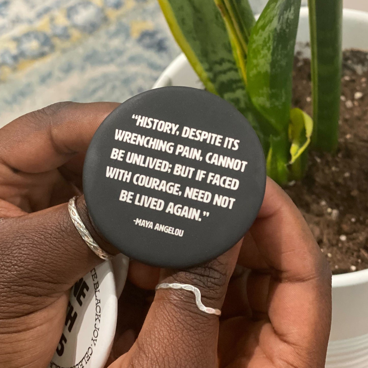 Maya Angelou Button