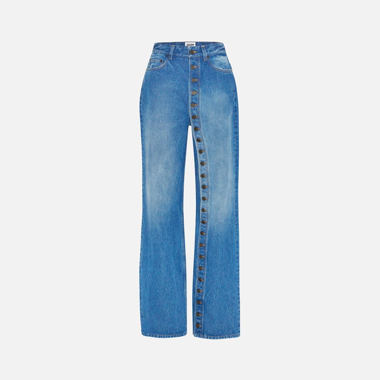 Jean Paul Gaultier Buttoned Denim Jean - Vintage