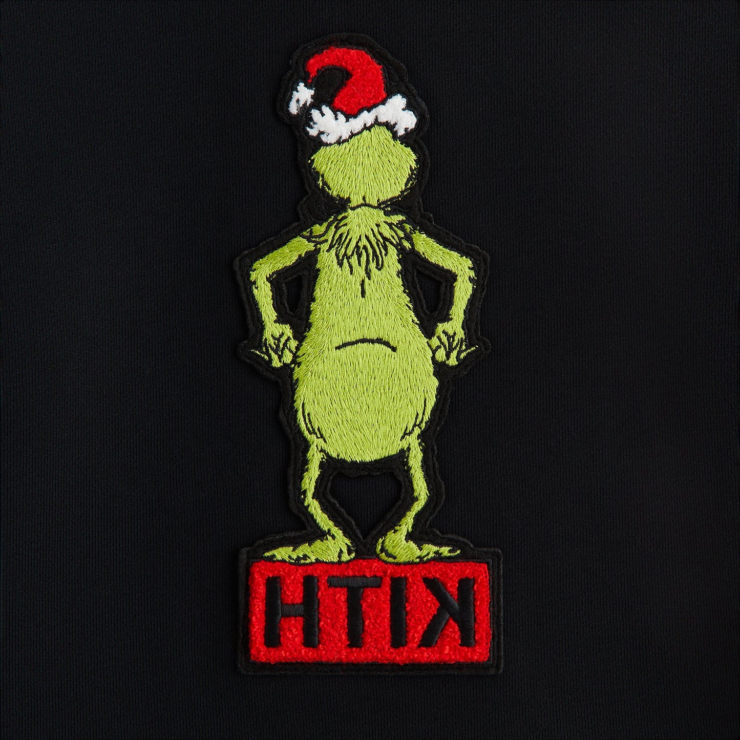 Kith Kids for The Grinch Classic Standing Logo Crewneck - Black