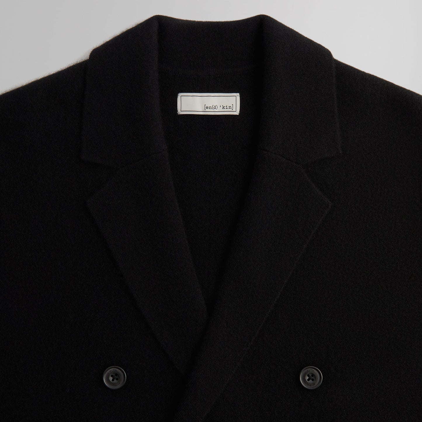 &Kin Cashmere Raya Double Breasted Blazer -Black