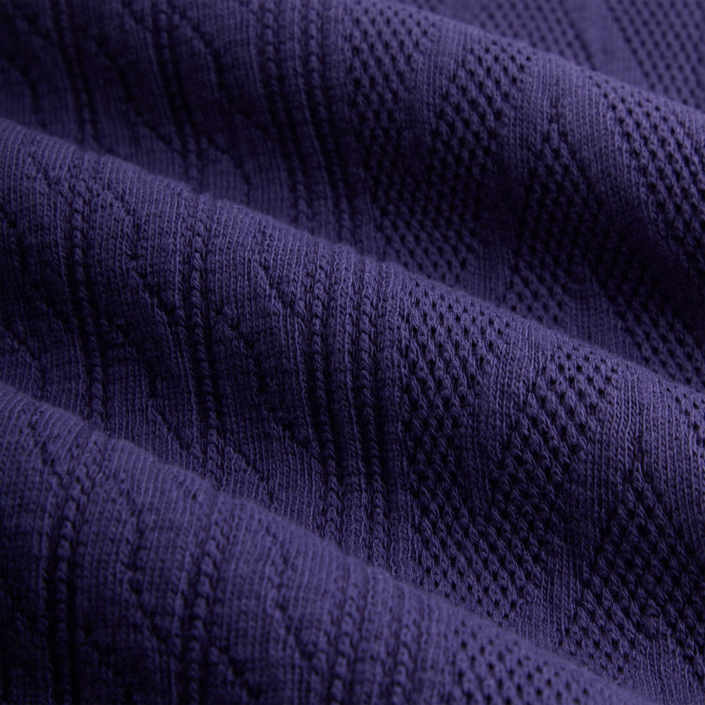 Kith for BMW Cable Fleece Quarter Zip - Techno Violet