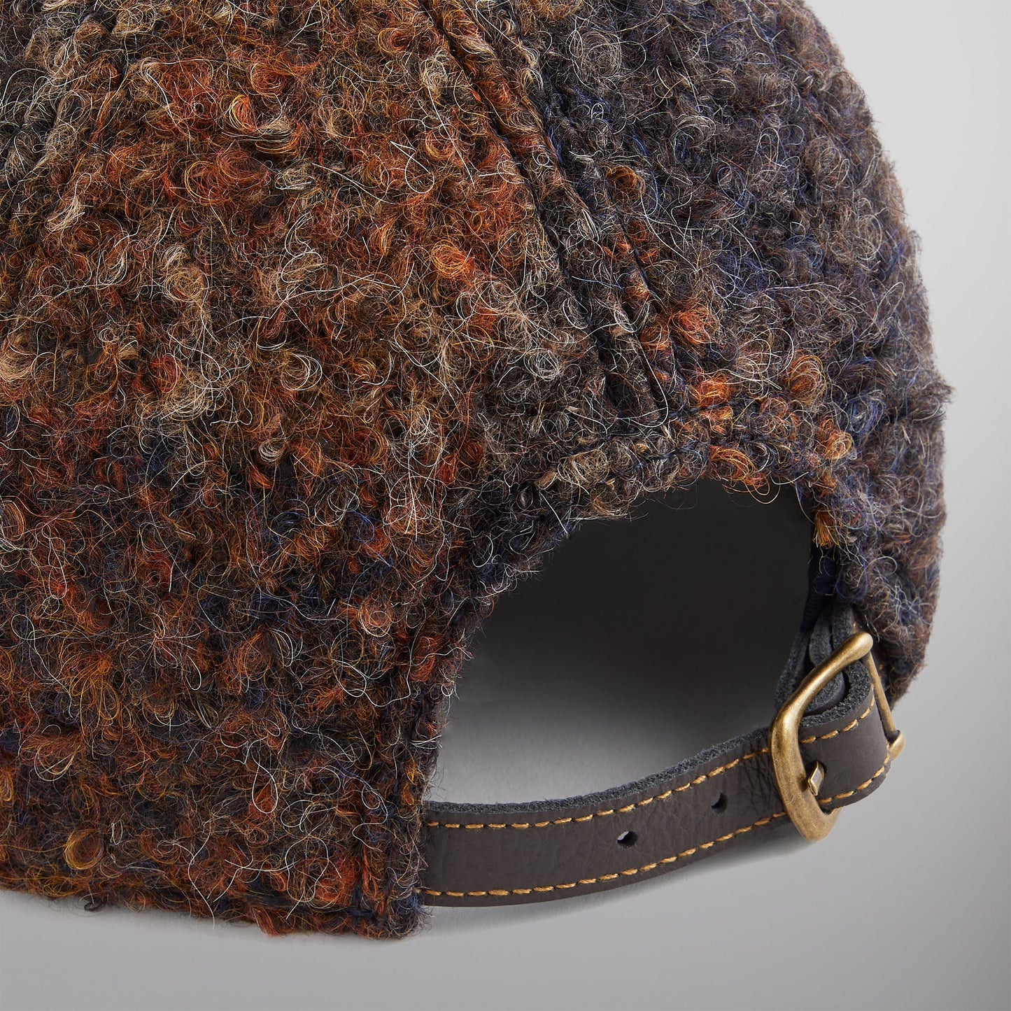 Kith Boucle Check Suede Brim Aaron Cap - Kindling