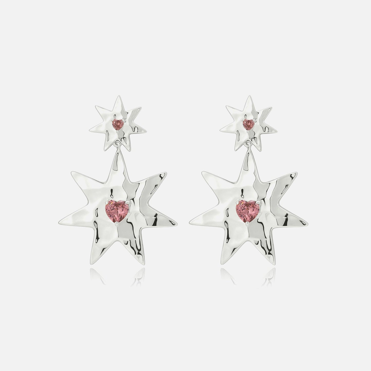 Luv AJ The Starry Stud Statement Earrings - Silver