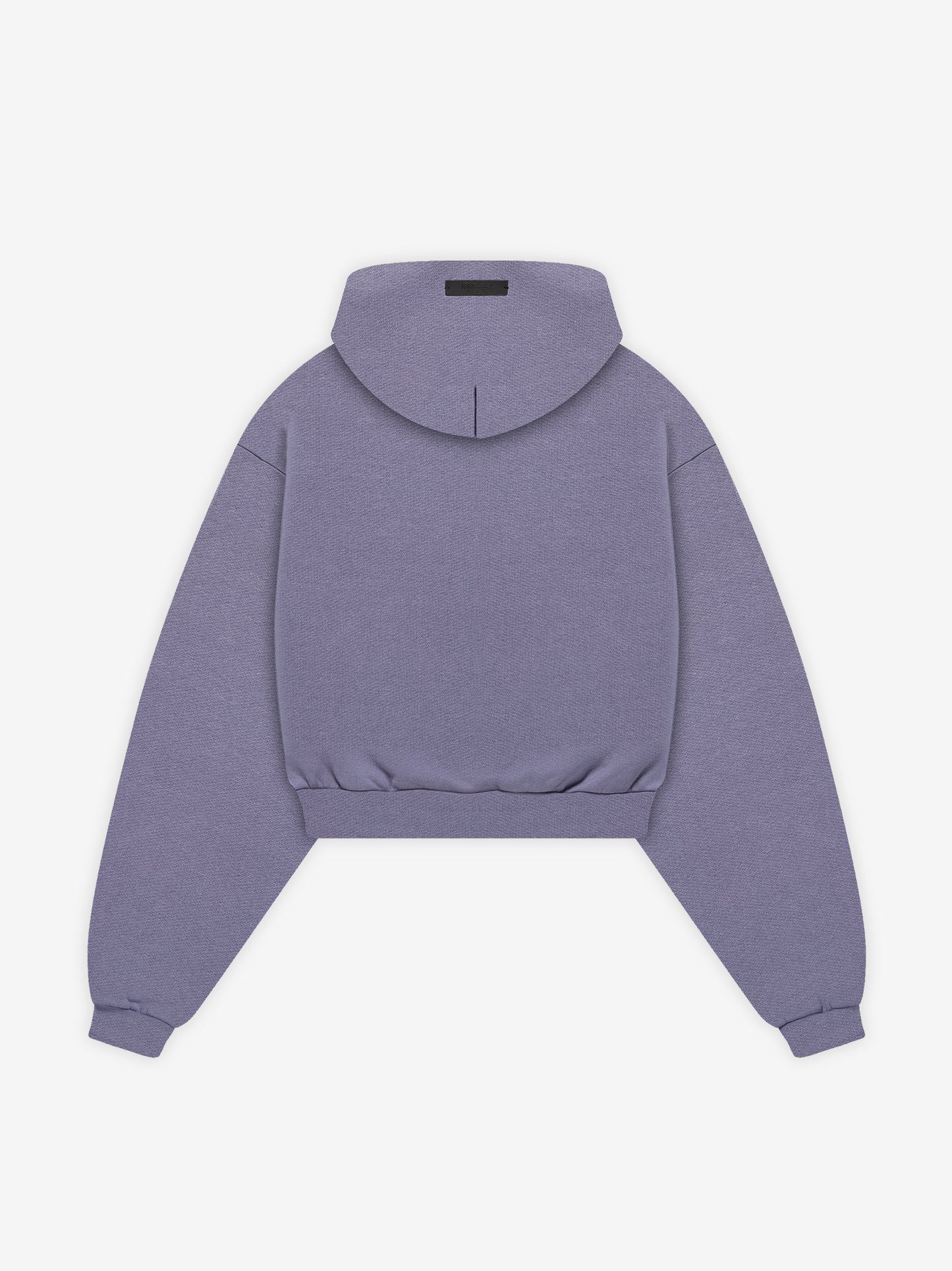 Womens Heavy Fleece Cropped V-Neck Hoodie