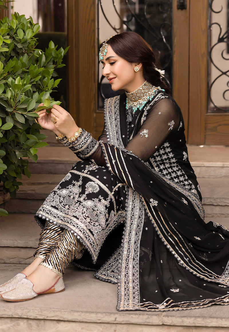 AJSM-34 EMBROIDERED CHIFFON 3 PCS