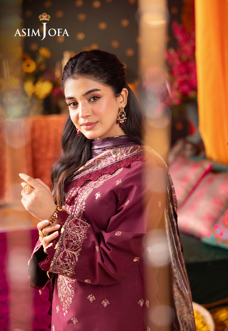 AJRA-08 EMBROIDERED LAWN 3 PCS