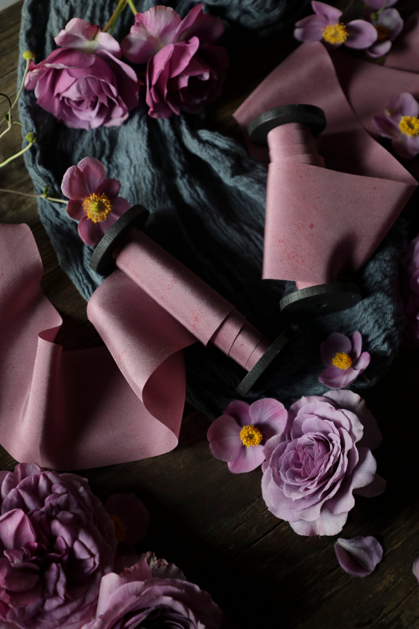 Misty Mauve Silk Ribbon