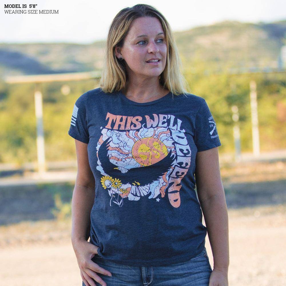 Women's Trippy Eagle Slim Fit T-Shirt - Midnight Navy