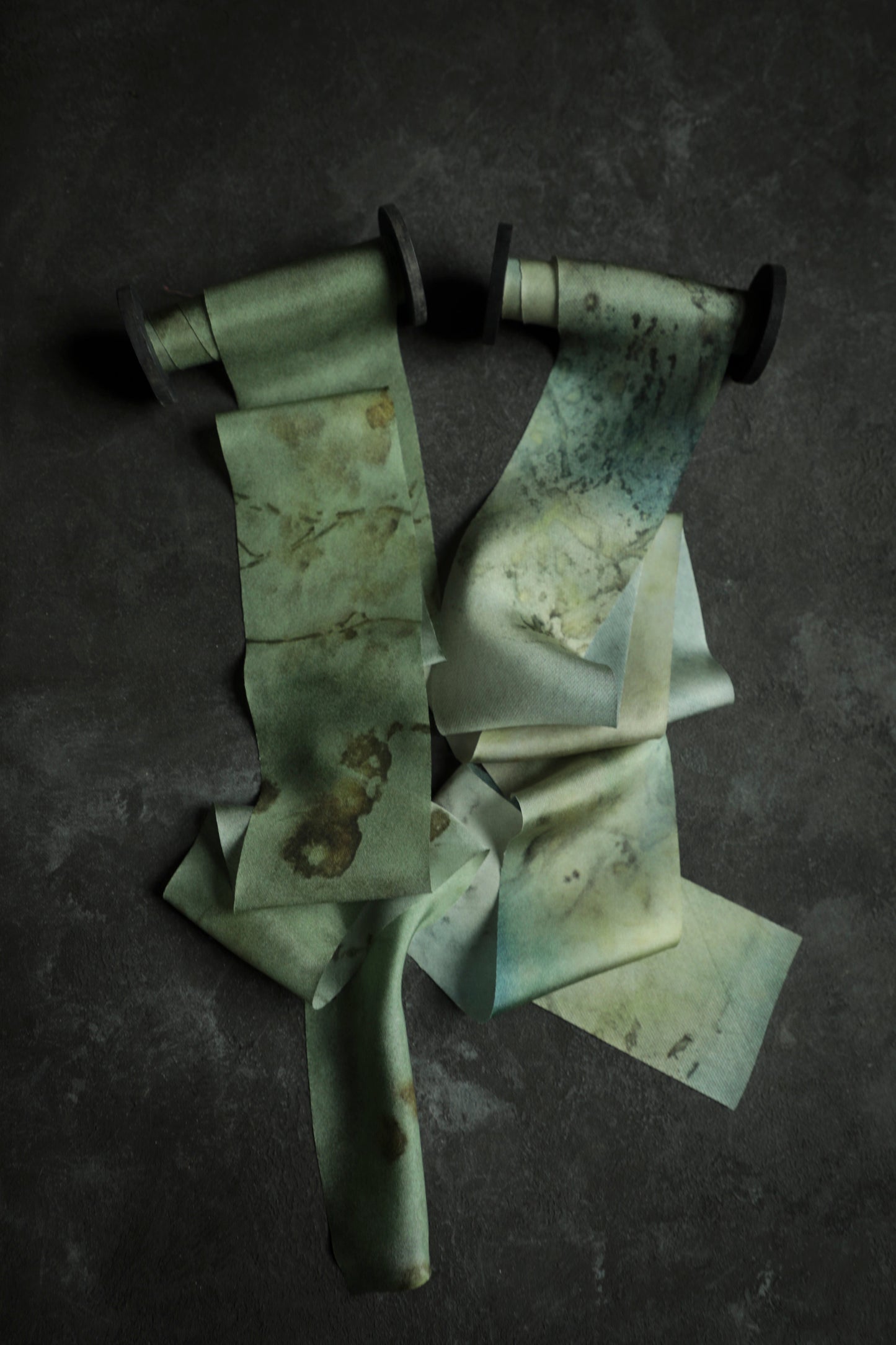 MISPRINT Botanical Print / Seascape Silk Ribbon