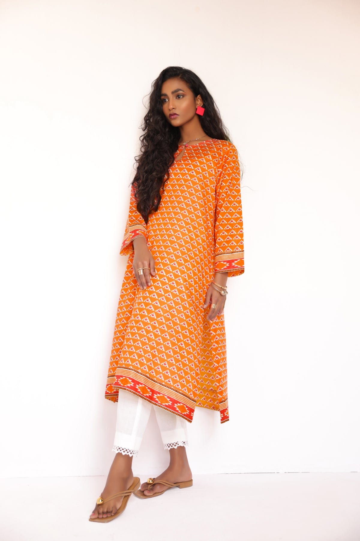 Printed Cambric Kurti