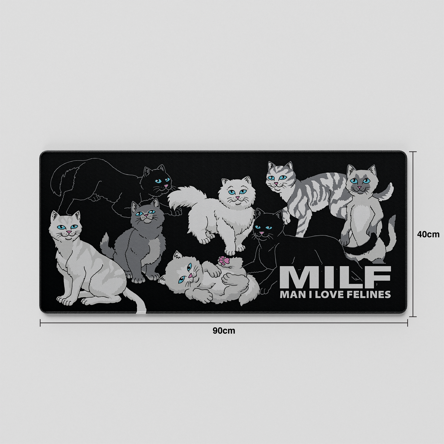 Man I Love Felines Deskmat (Asst)