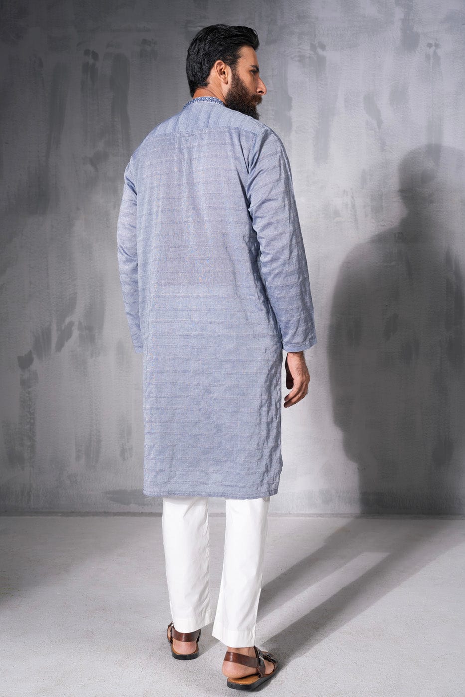 Slim Fit Embroidered Kurta
