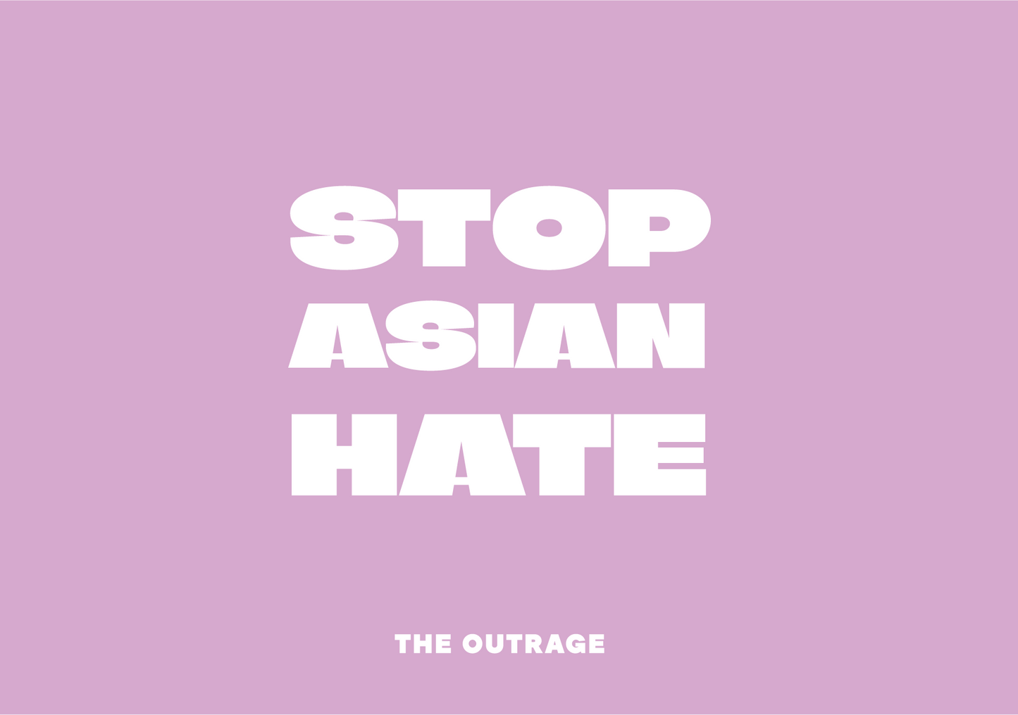Stop Asian Hate Postcard