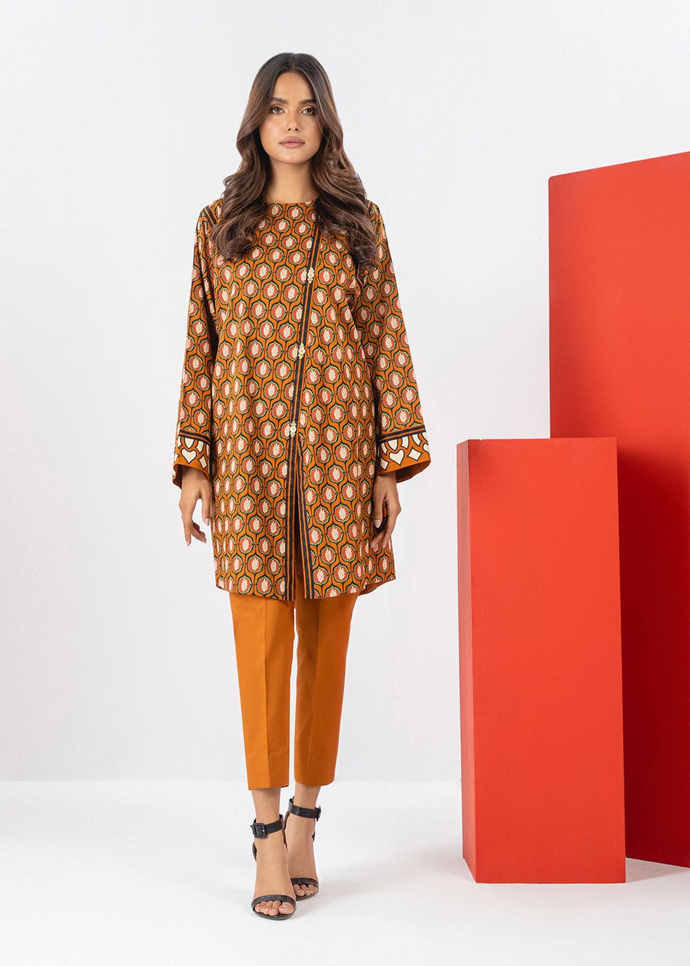 1 Pc Printed Cambric Shirt