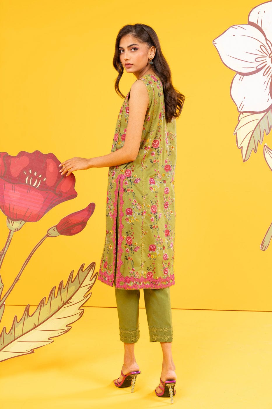 1 Pc Printed Lawn Shirt