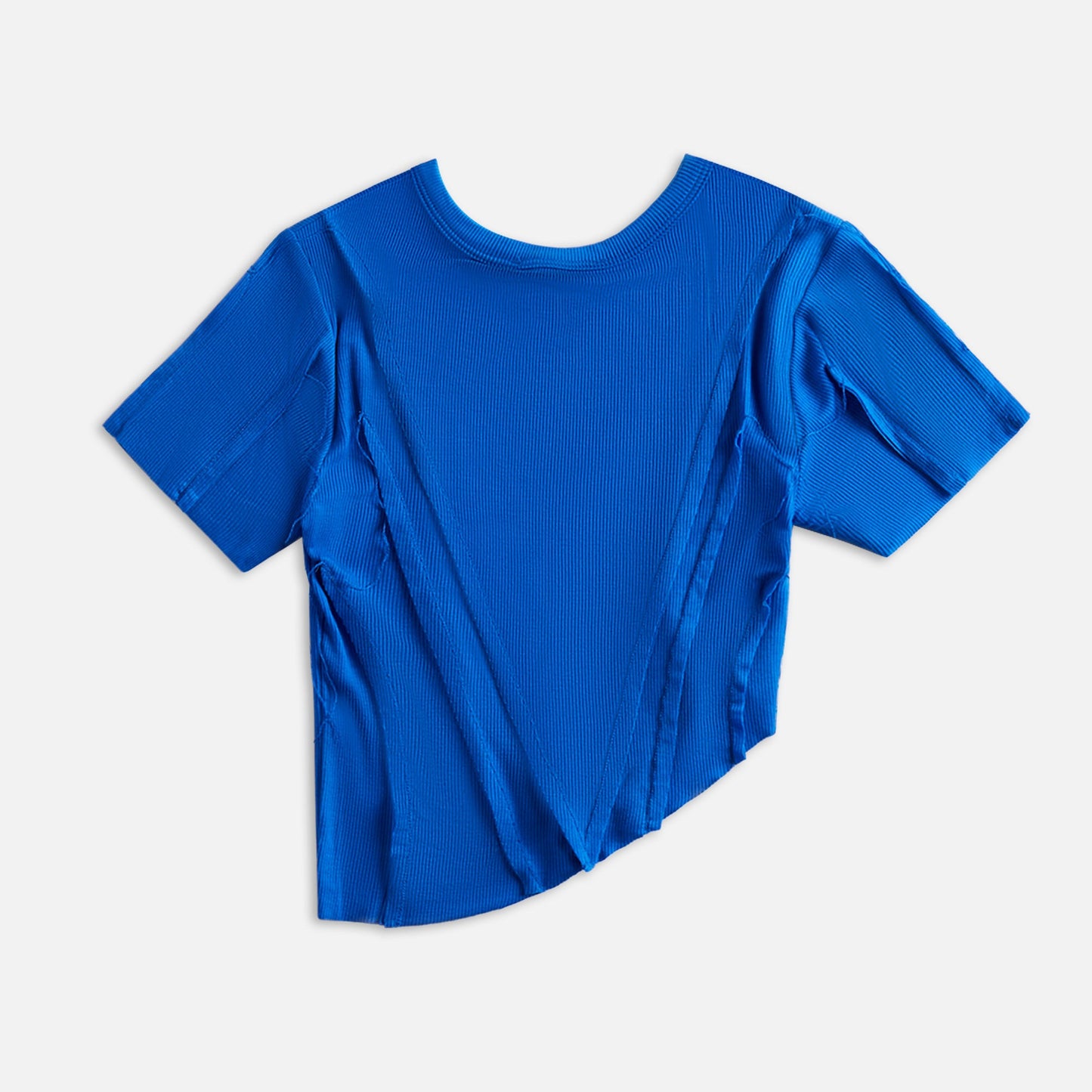 Sami Miro Vintage Asymetric Short Sleeve Tee - Sapphire