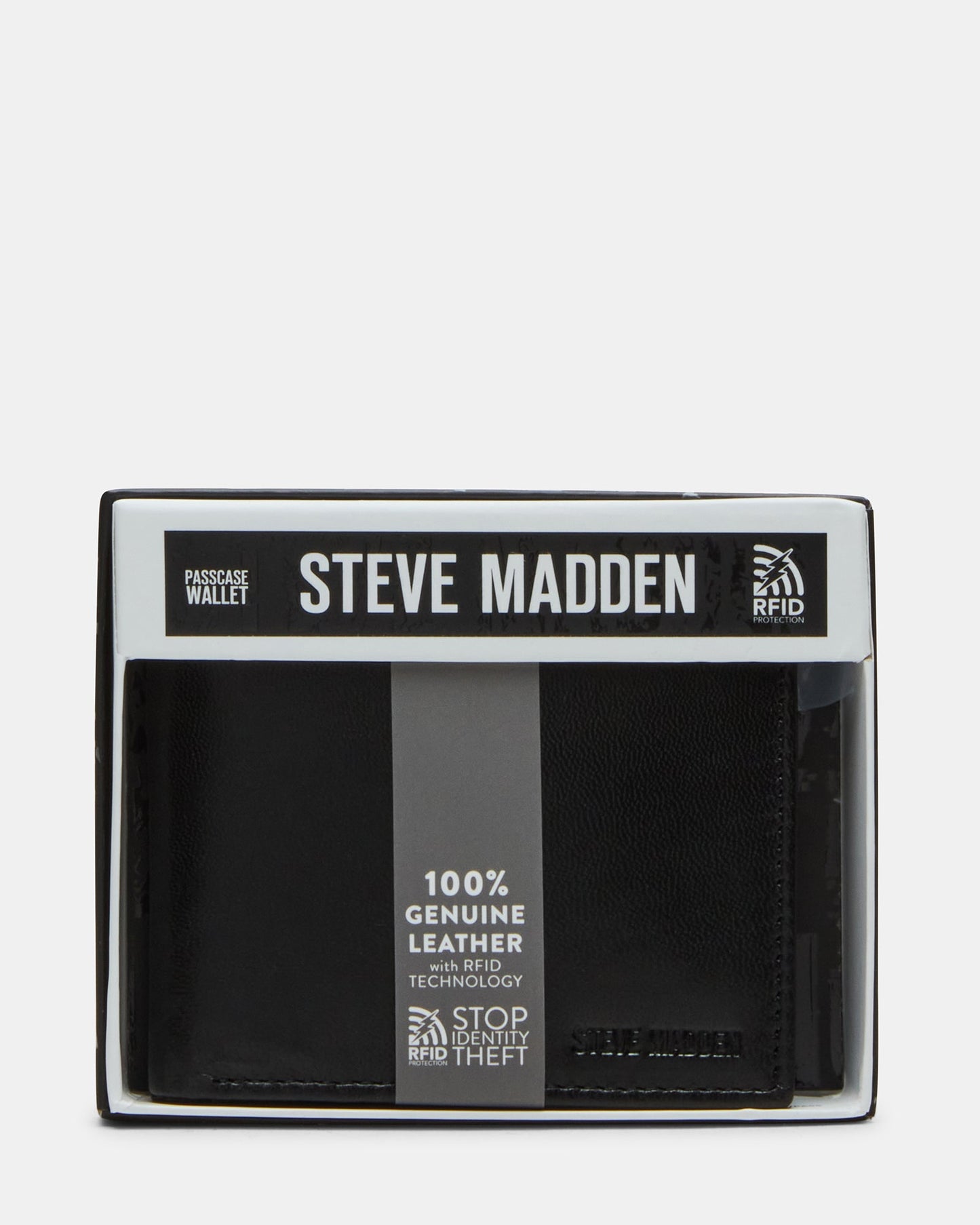 MEN'S BIFOLD LEATHER WALLET BLACK