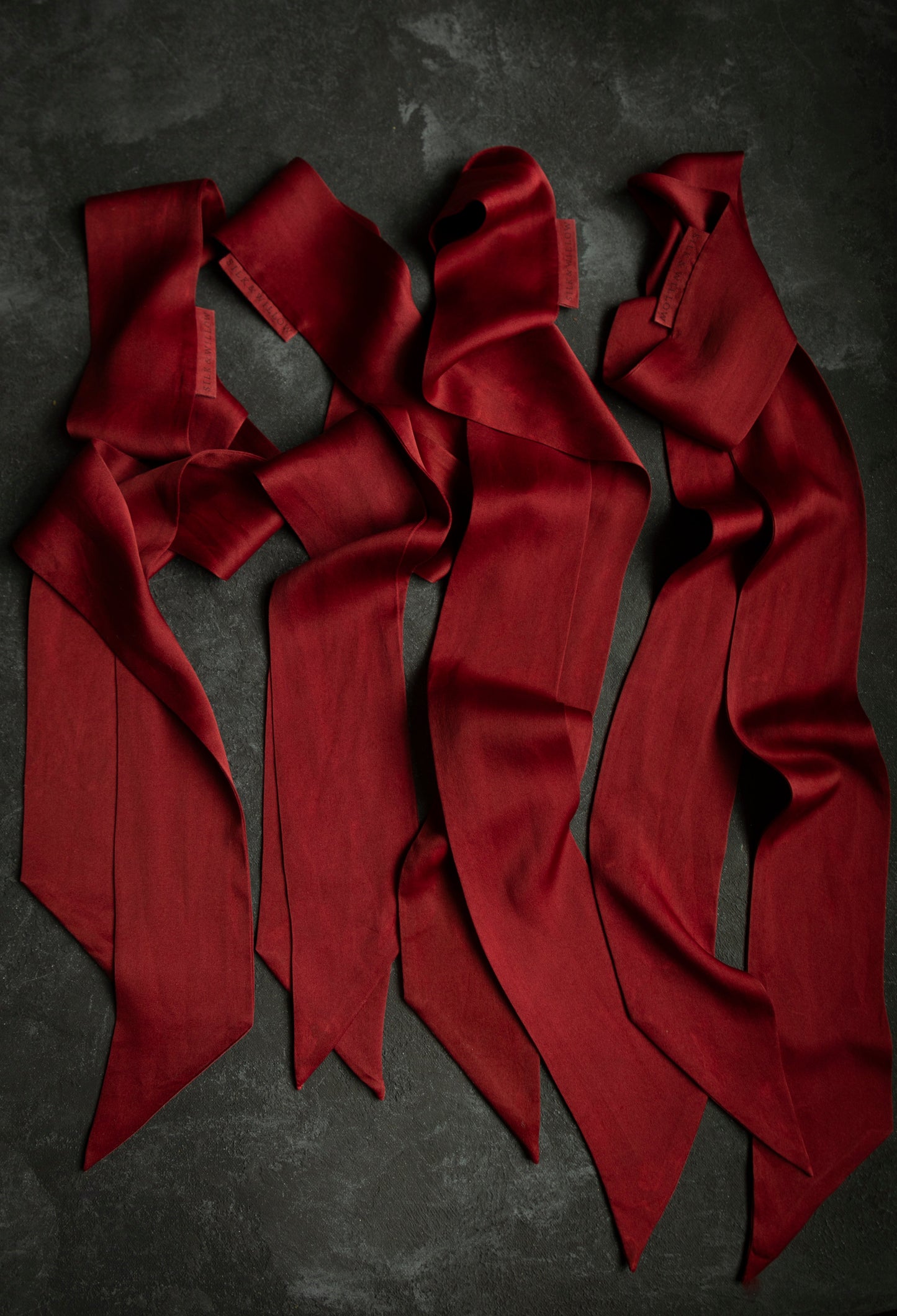 Plant Dyed Silk Twilly / Scarlet