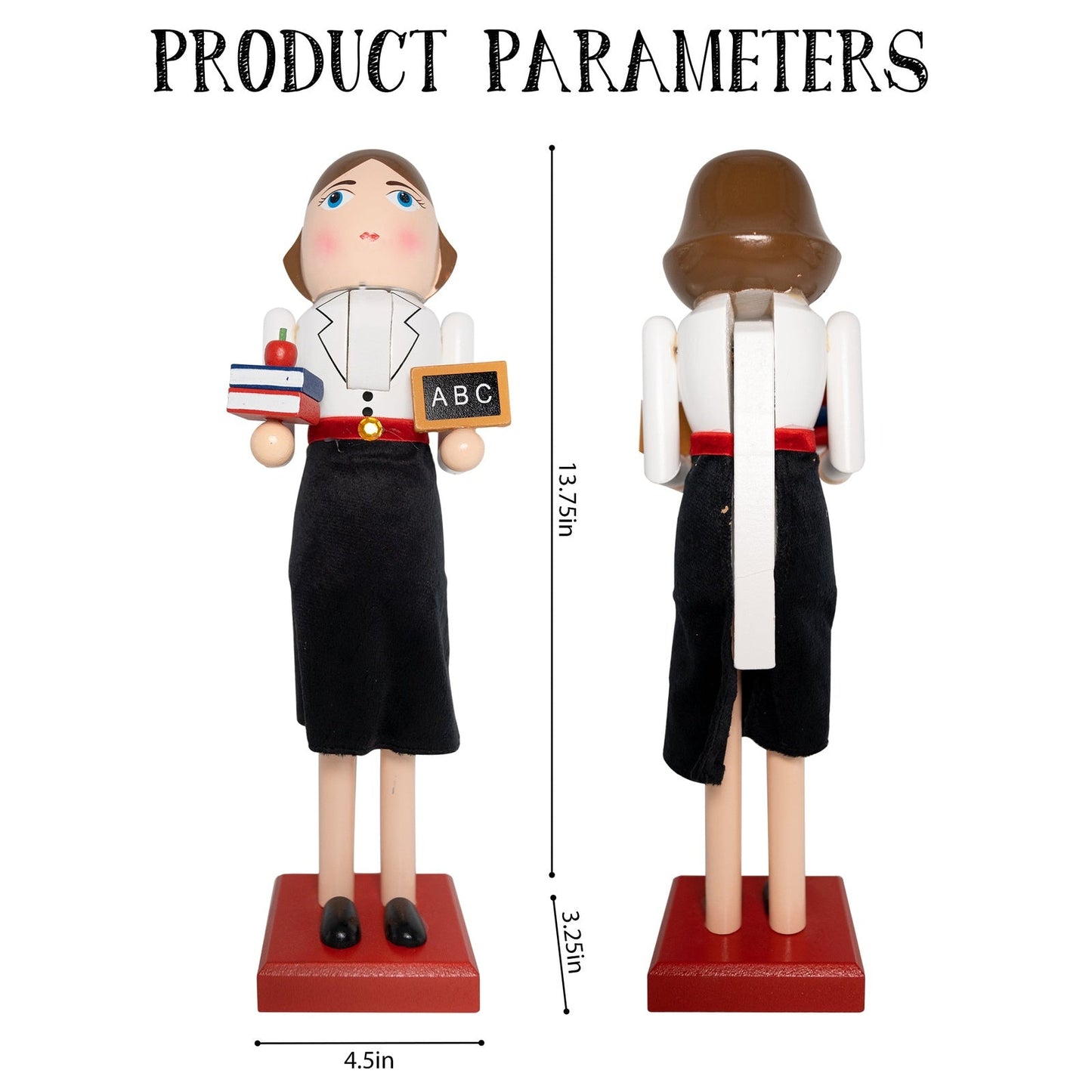 14" Teacher Lady Christmas Nutcracker