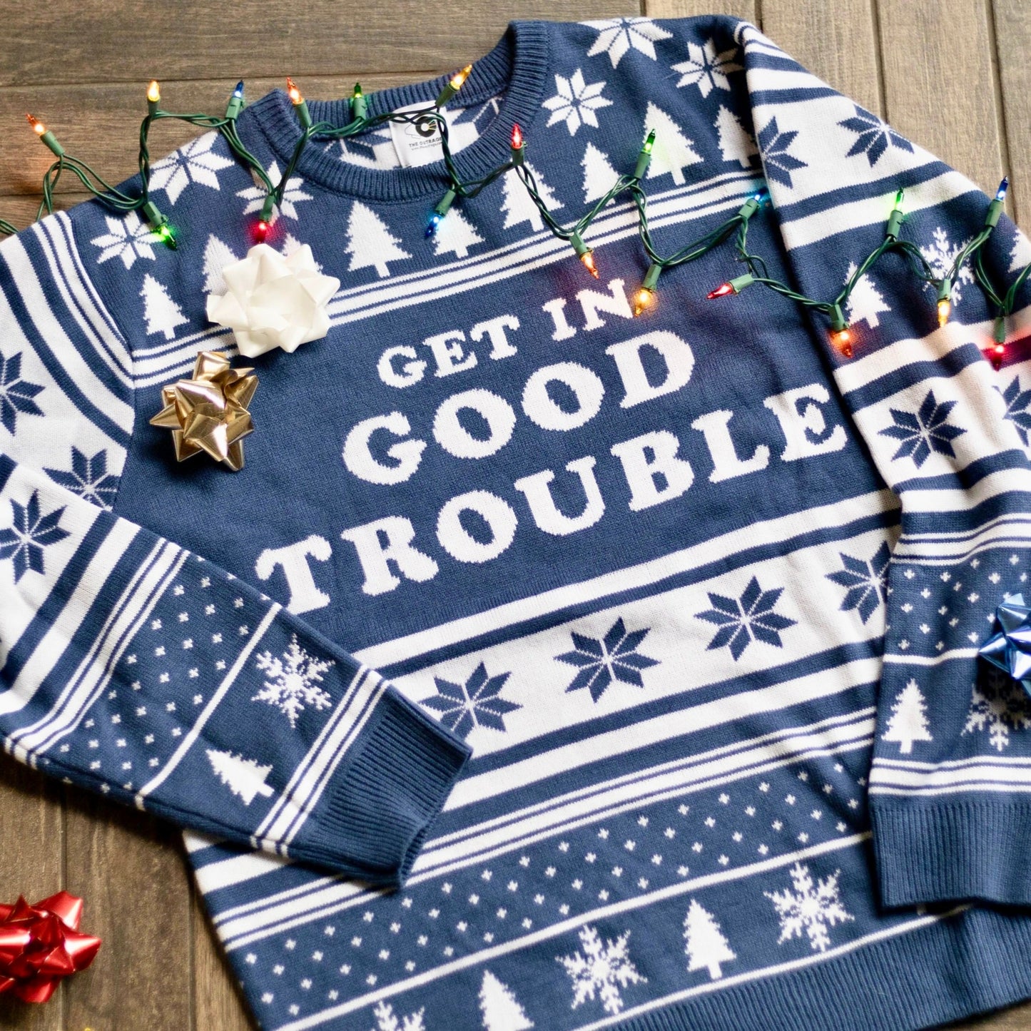 Get In Good Trouble Ugly Sweater