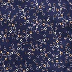The Short Sleeve Hawthorne in Dark Navy Floral